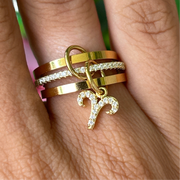 Bague Trilogie Astral Dorée