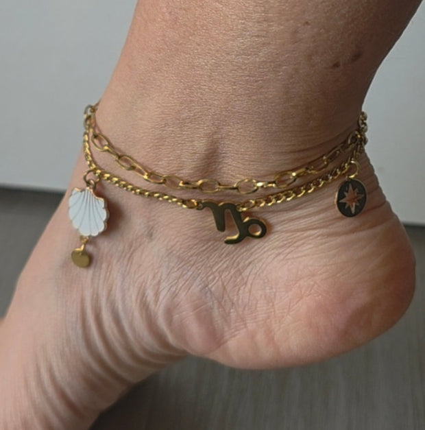 Le bracelet de cheville parfait pour embellir tes chevilles tout en gardant ta personnalité.  Fabriqué en acier inoxydable par therapietra.