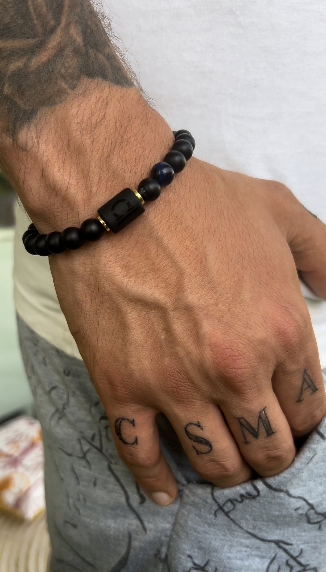 Verseau - Bracelet Tressé En Pierres Naturelles Pour Femmes Et Hommes