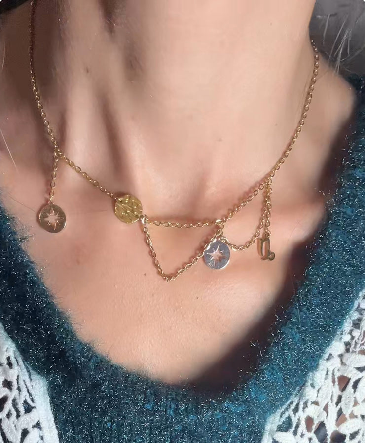 Collier Ras de cou Astro scintillant