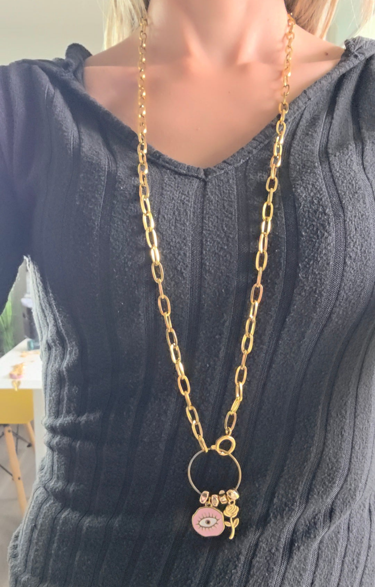 Collier Protection Rose