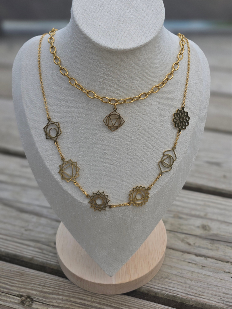 Collier infini 7 chakras