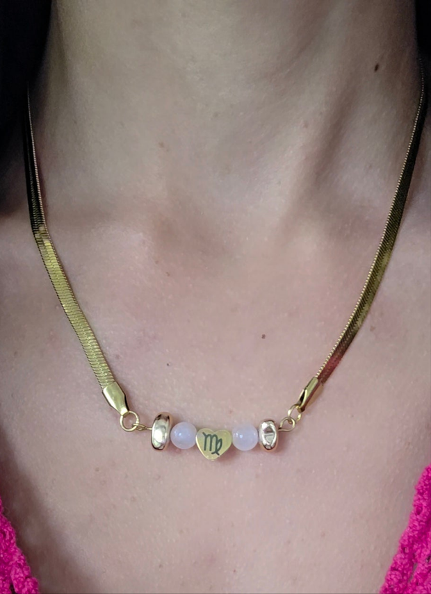 Collier Astro Quartz Rose