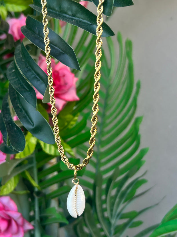 Collier Coquillage Blanc