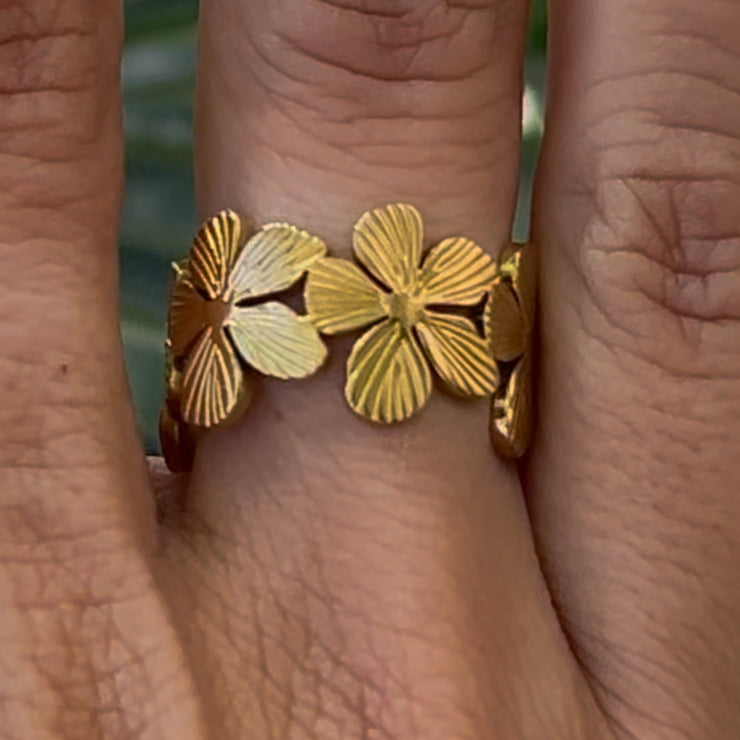 jewelry flower stainless steel