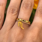 bague zodiac scorpion