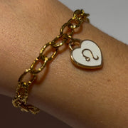 bracelet zodiaque acier inoxydable