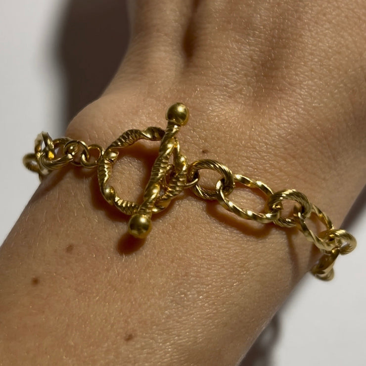 bracelet moderne torsadee acier inox