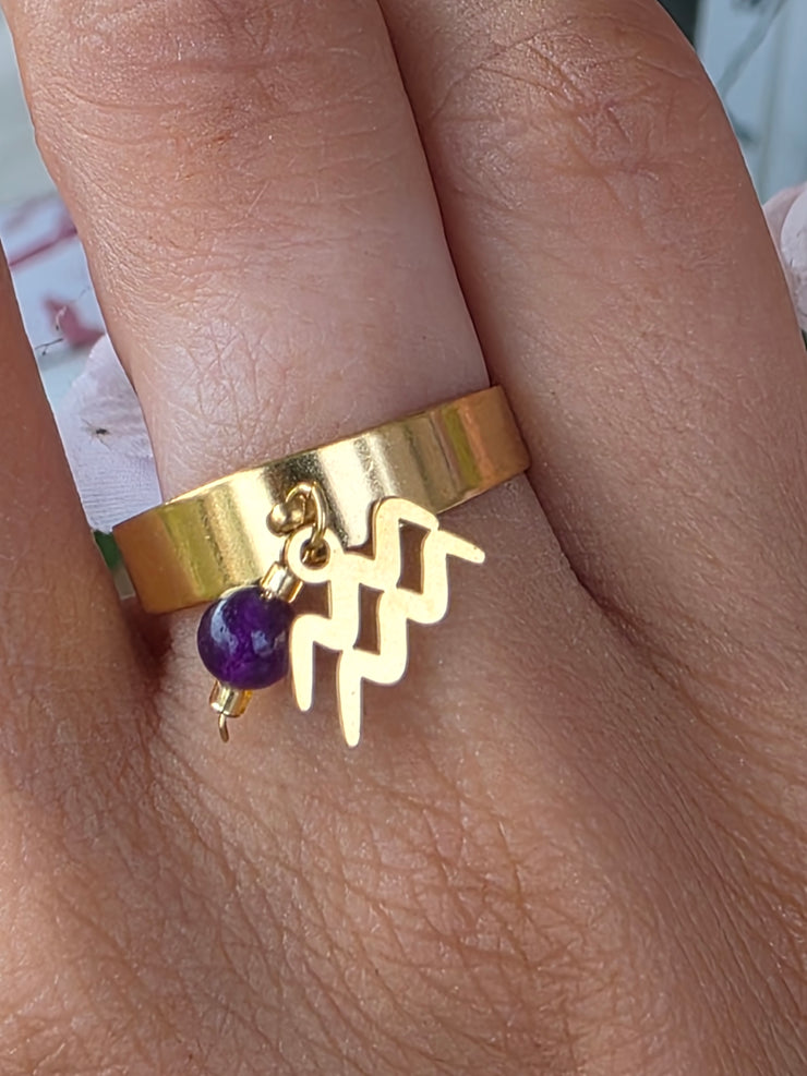 Duo élégance astral - bague & bracelet