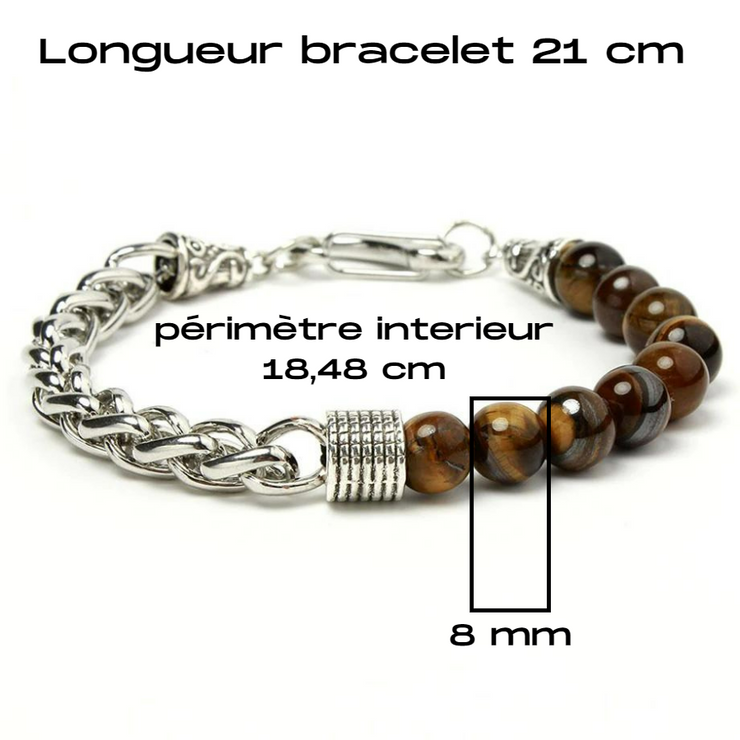 Bracelet FORCE Œil-de-Tigre